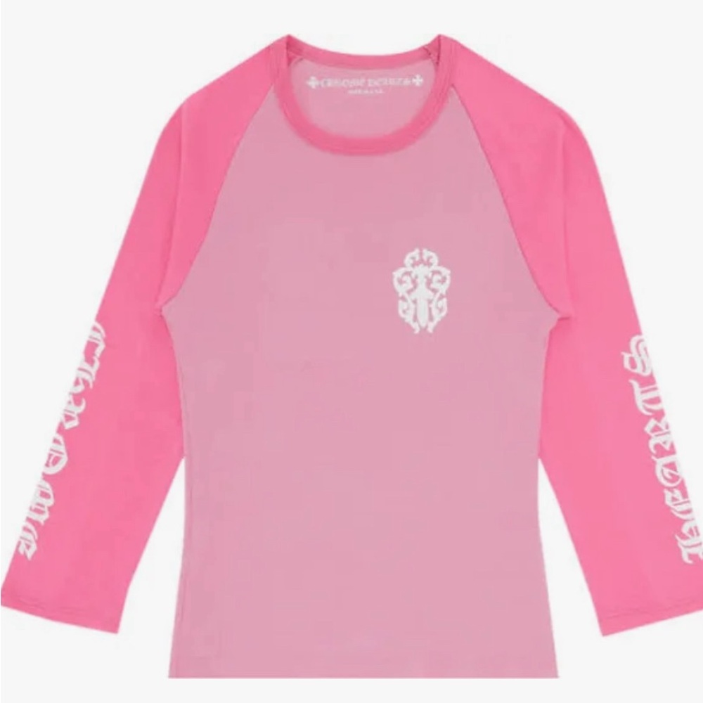 Chrome Hearts Pink Long Sleeve T